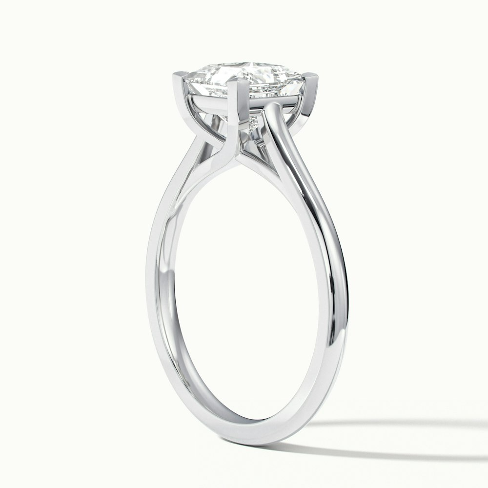 Amaya 2 Carat Princess Cut Solitaire Lab Grown Diamond Ring in 14k White Gold