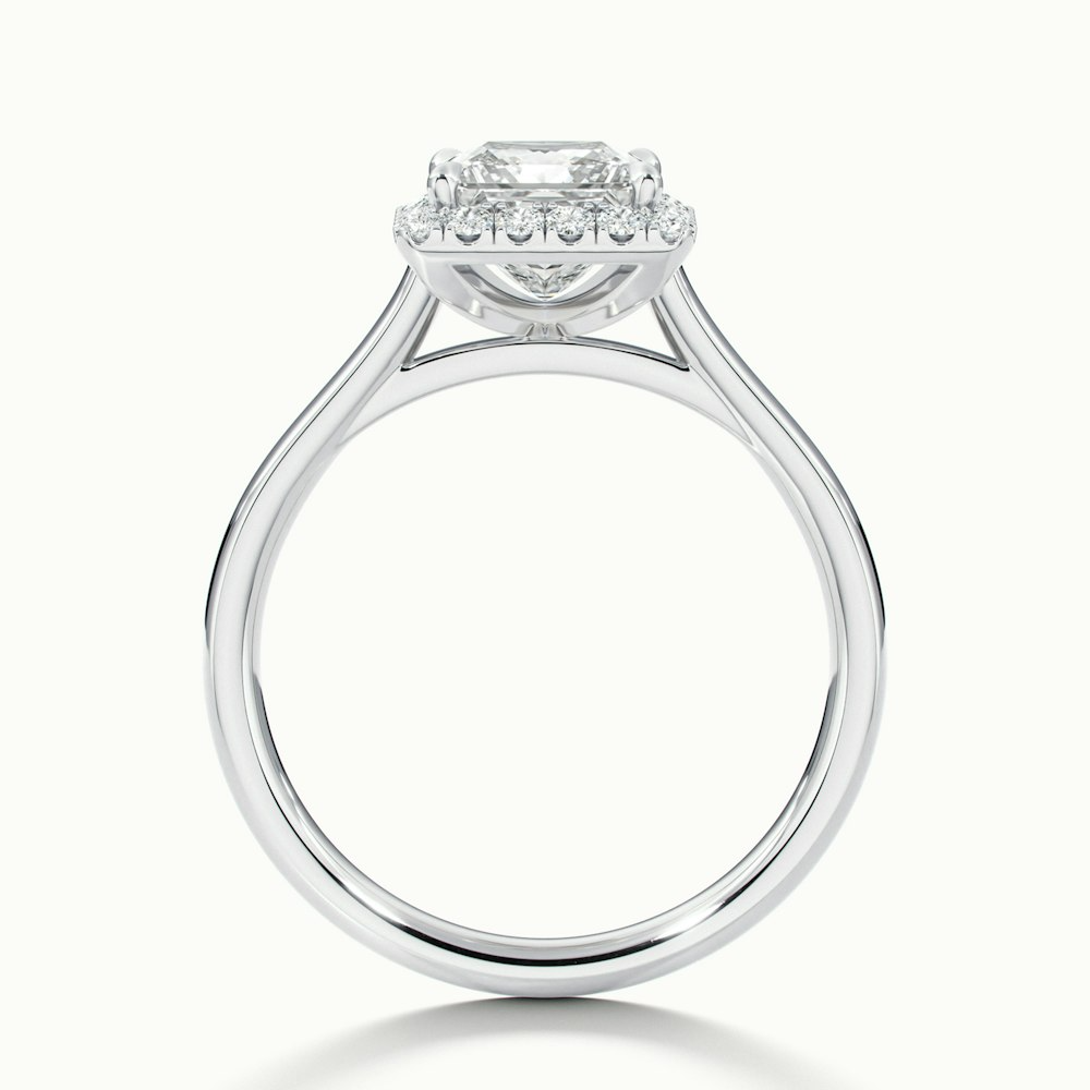 Ember 1 Carat Princess Cut Halo Lab Grown Diamond Ring in 10k White Gold