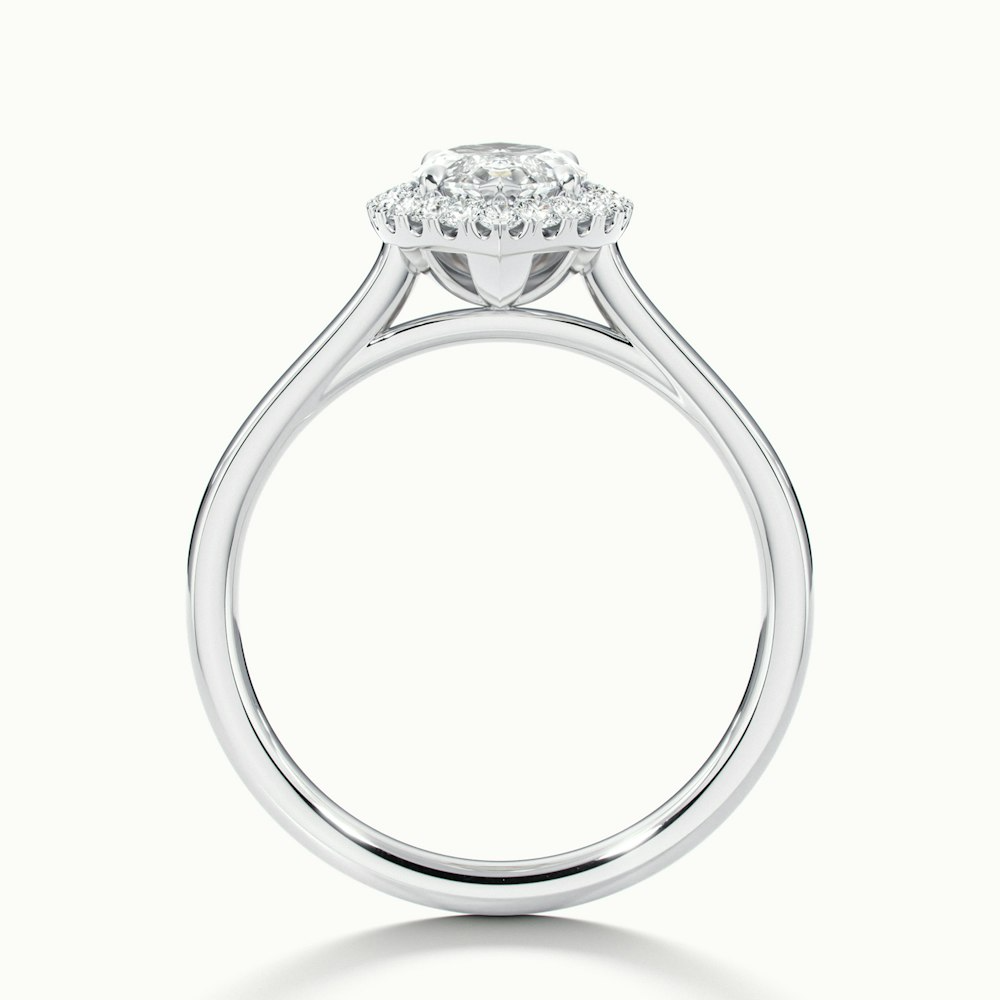Anaya 2 Carat Marquise Halo Lab Grown Diamond Ring in 14k White Gold